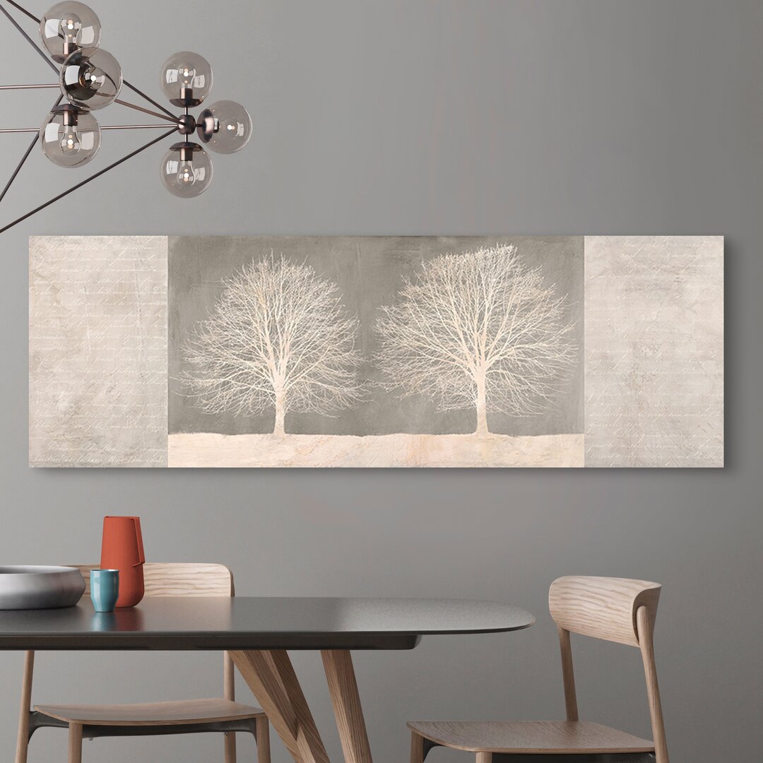 Leinwandbild Trees on Grey Panel von Alessio Aprile