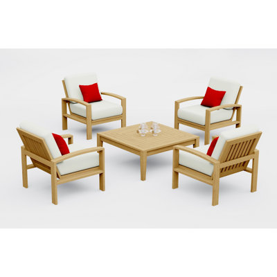 Madras Outdoor 5 - Piece Conversation Set
