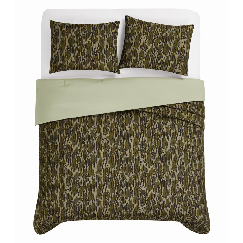 Ensemble d'édredon en microfibre Mossy Oak, Édredon pour lit simple + 1 taie décorative stan