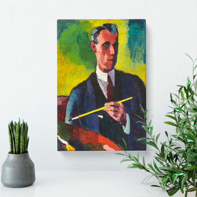 Self-Portrait by Henry Lyman Sayen - Wrapped Canvas Painting