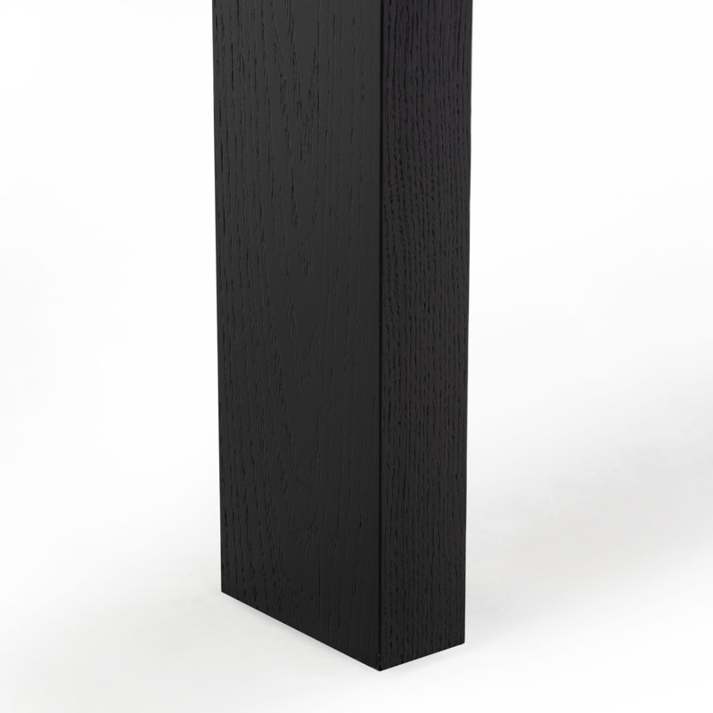 Desmond Extendable Wood Dining Table, Black