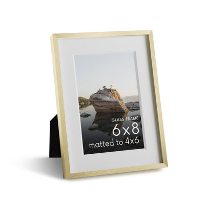 Cadre photo en métal avec verre