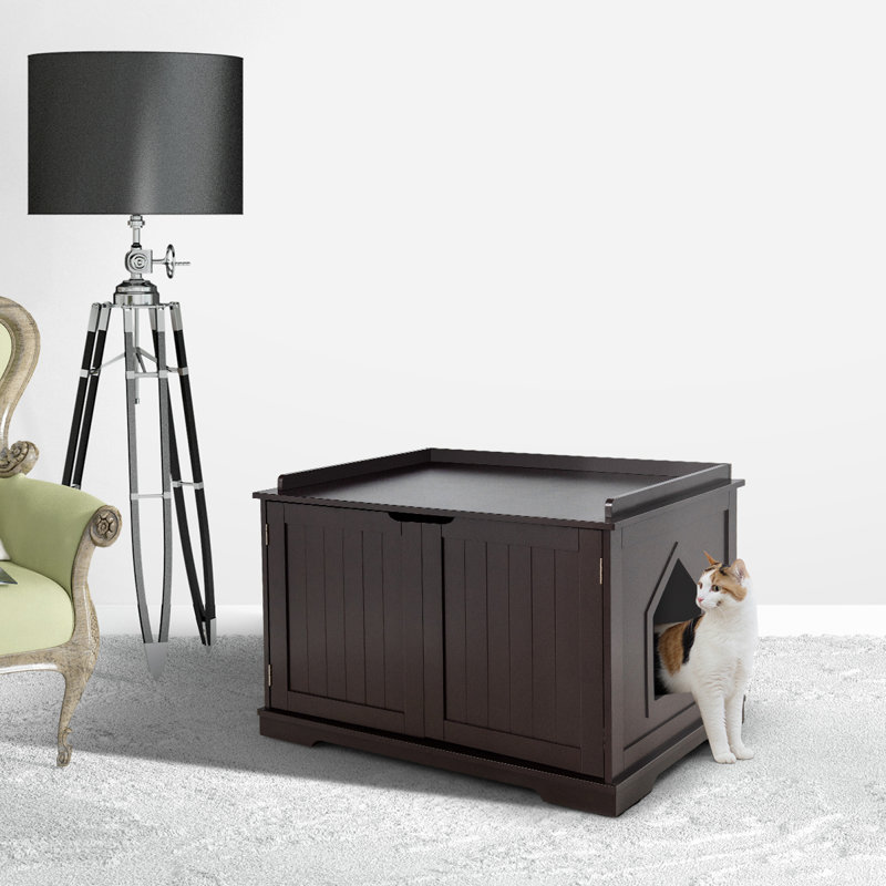 Bessler Litter Box Enclosure, Coffee