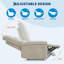 Fauteuil inclinable manuel avec poche latérale, fauteuil inclinable berçant en tissu de lin avec poche latérale-1510948886