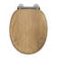 Croydex Ontario Flexi-Fix Soft Close Wooden Toilet Seat