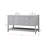 Krish 60'' Double Bathroom Vanity with Top-1094172261