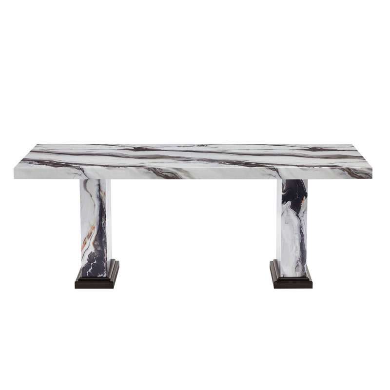 Faux Marble Dining Table