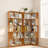 Space-saving Bookcases Set, Mdf Dark Oak, Modern Home Storage Solution