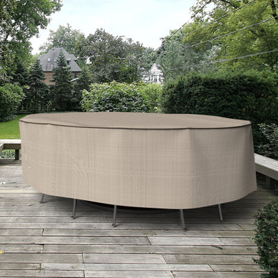 Miguel Oval Patio Table & Chairs Set Cover by Arlmont & Co.