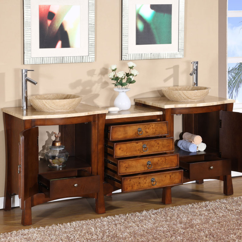Ensemble de meuble-lavabo double 72 po Leaman