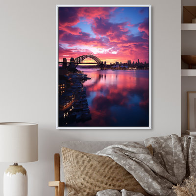 Australia Sydney Harbour Sunrise " Australia Sydney Harbour Sunrise " Color Photography Print