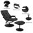 Hetherington Faux Leather Swivel Recliner-676238997