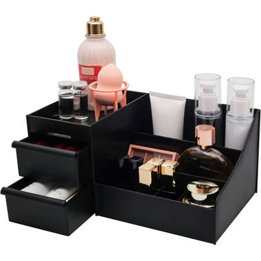 Acliys Bathroom Organizer Countertop 2 Tier Acrylic Makeup Organizer for  Perfume, Vanity, Spice Rack, Bathroom Sink, Coffee Station (Clear)