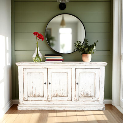 Koski 35" Tall 3-Door Cabinet