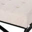 Modern Featuring Upholstery And Sleek Black Legs Elegant Button- With Cover Graceful Base-810829469