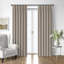 Shay Broad Ticking Stripe Natural Cotton Pinch Pleat Drapery Panel Set of 2-21566039