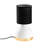 Elegant Table Lamp with Metal Body, White Fabric Shade, 6.7 x 6.7 x 13.0 inches | Socket Type: E27 Max 40W (Bulb Not Included) | Stylish Black & White Design, Perfect for Living Room, Bedroom, & Office Décor-333027002-333026631