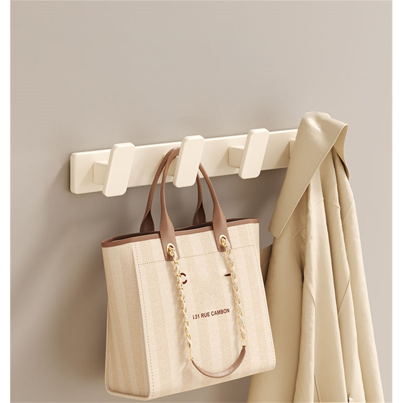 Queston Metal Freestanding 4 - Hook Wall Mounted Coat Rack