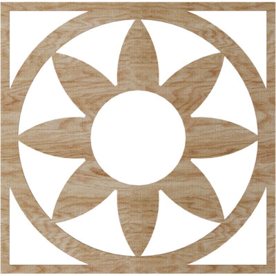 Blume Wood Fretwork Pierced Ceiling Medallion