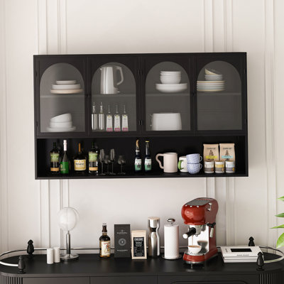 Armoire murale en verre 47,25 po à quatre portes (murale)