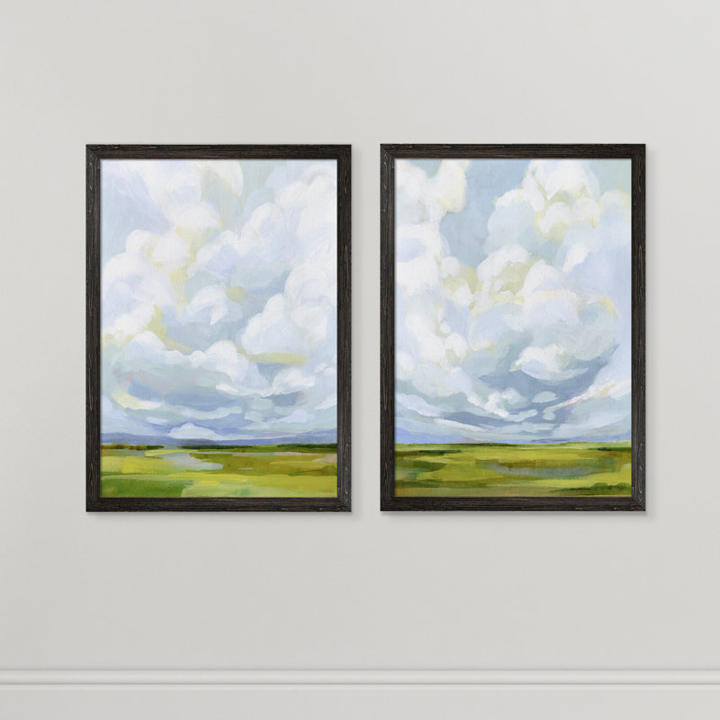 «Lucid Skies III» par Vincent Van Gogh - ensemble de 2 reproductions d'art encadrées, H 24 po x l 18 po x P 1,25 po
