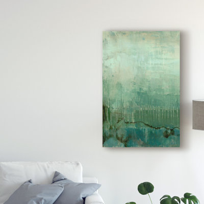 « émeraude sky i », reproduction de peinture à l’acrylique sur toile tendue