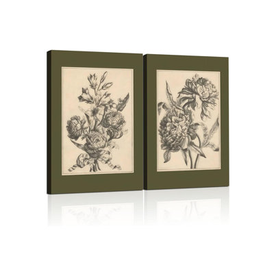 2 Piece Wrapped Canvas Wall Art