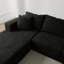 Convertible Modular Sectional Sofa Set In Black, Microfiber Fabric, Comfortable And Space-Efficient For Modern Homes-118055404-118055402