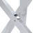 Round Glass Dining Table for 2-4 with Sleek X-Frame, for Small Spaces and Modern Kitchens.-1833872616