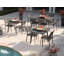 Eiland 63" Long Powder Coated Aluminum Outdoor Dining Table