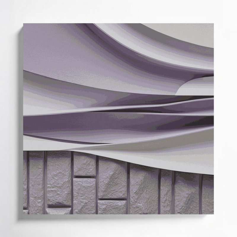 Minimalisme 43, art mural sur toile rose, H 8 po x l 8 po