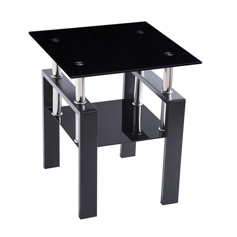 2-Piece Clear Side Table