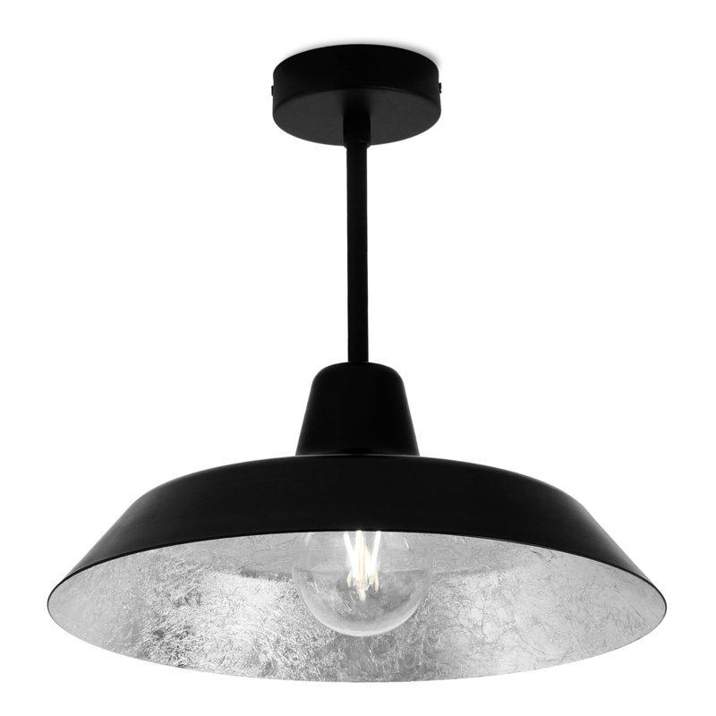 Cinco Basic Semi Flush Mount, Black/Black, Black