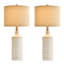 Demontrell 24" Contemporary Ceramic Lamp, for Bedroom Farmhouse Bedside Nightstand