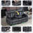 Zero Wall Hugger Power Reclining Loveseat with Massage for Small Spaces, RV Loveseat Recliner Sofa with Console USB A / USB C /AC Charge LED Light, Double Recliner Couch for Living Room Home Theater-37803614-37803615