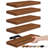 Sorbus Floating Shelves, Wall Mounted for Home Decor, 16.25 in. W x 5.5 in. D MDF Wood Decorative Wall Shelf (Set of 5) - Walnut-116806949