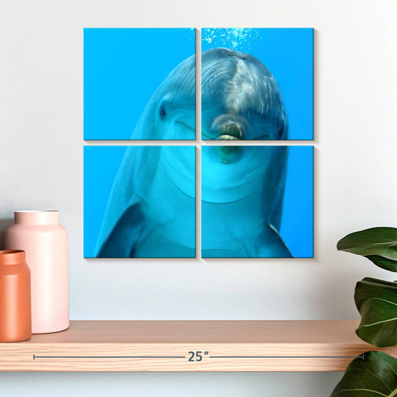 Brampt Dolphin Encounter, 18" H x 18" W
