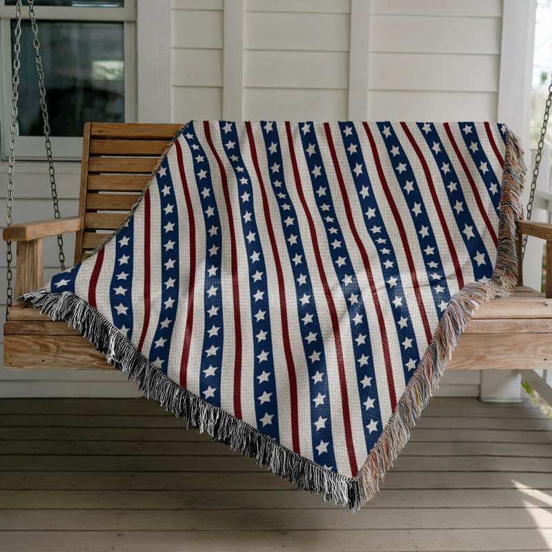 Jeté en coton Patriot, 60 x 60