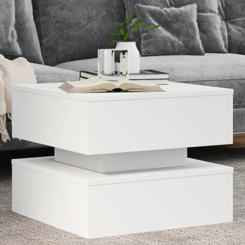 Caylen Block Coffee Table, White