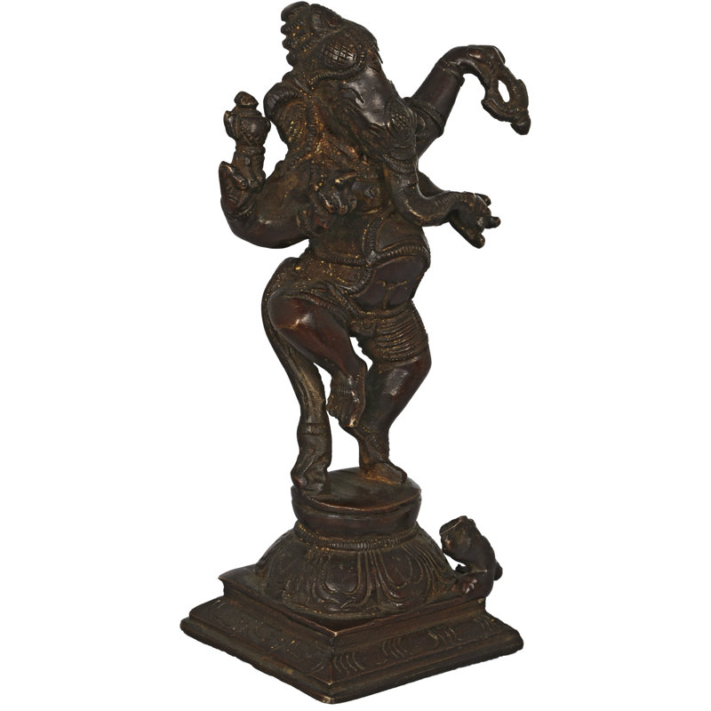 Figurine Ganesha dansante, Noir