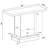 Engineered Wood Pedestal Console Table