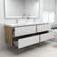 Ensemble de meuble-lavabo double mural 72 po Freidin-1250253821