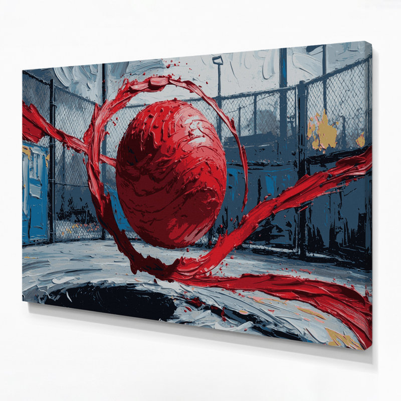 Art mural sur toile Sports Kickball, H 11 po x l 14 po