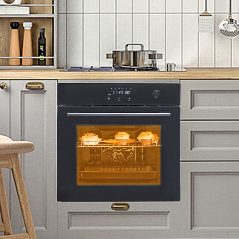 24" Built-in Electric Ovens, Single Wall Oven with 8 Cooking Modes, 108 Smart Menus, 2.5 Cu.f Convection Built-in Oven, Stainless Steel, Touch Control, Timer, Safety Lock, 3000W, 240V