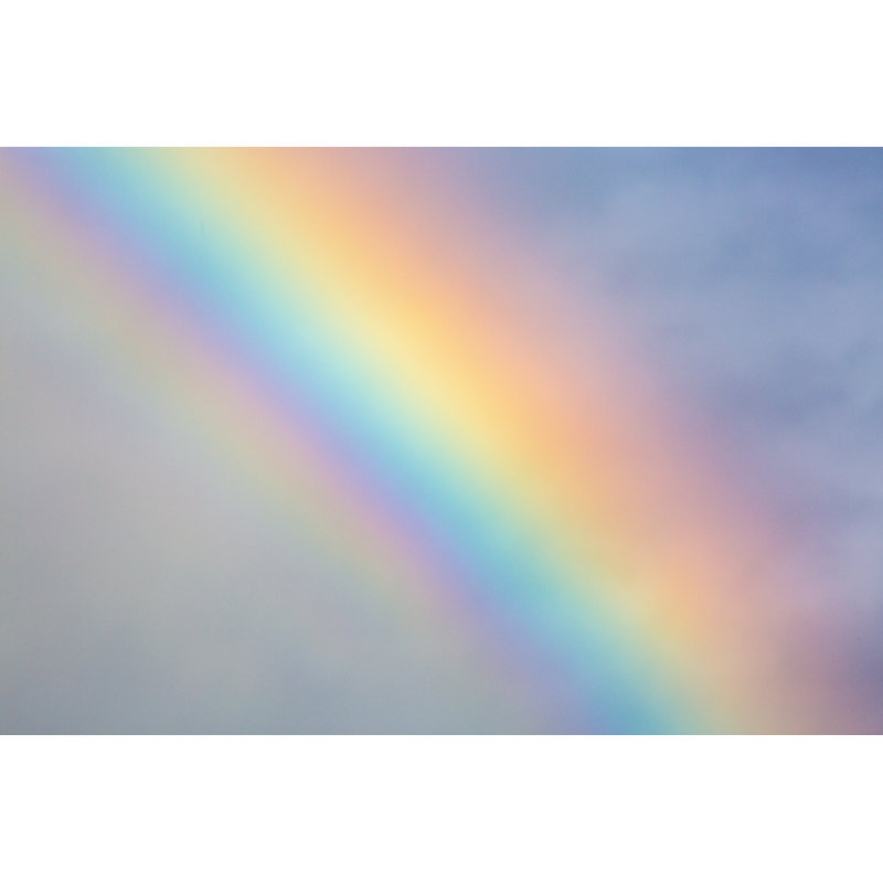 L'arc-en-ciel colore le ciel, H 8 po x l 12 po