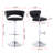 Set Of 2 Bar Stools,With Chrome Footrest And Base Swivel Height Adjustable Mechanical Lifting Velvet + Chrome  Leg Simple Bar Stool-1399519428