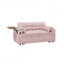 Causeuse en chenille avec accoudoir de rangement, port USB et table d'appoint-1574596802