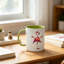 1pc Novelty Flamingo Design Mug Coffee Cup Juice Cup Fun Gift.