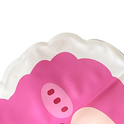 Coussin de chaise de refroidissement Mignon dessin animé pliant portable Gel d'été délicat pour étudiants et employés de bureau Ours rose