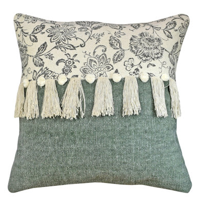 Tassels Cotton Throw Pillow